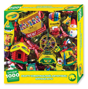 Springbok Crayola Crafty Christmas Ornaments 1000 Piece Jigsaw Puzzle