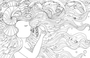 A Million Mermaids: Magical Creatures to Color Vol. 8 Coloring Book