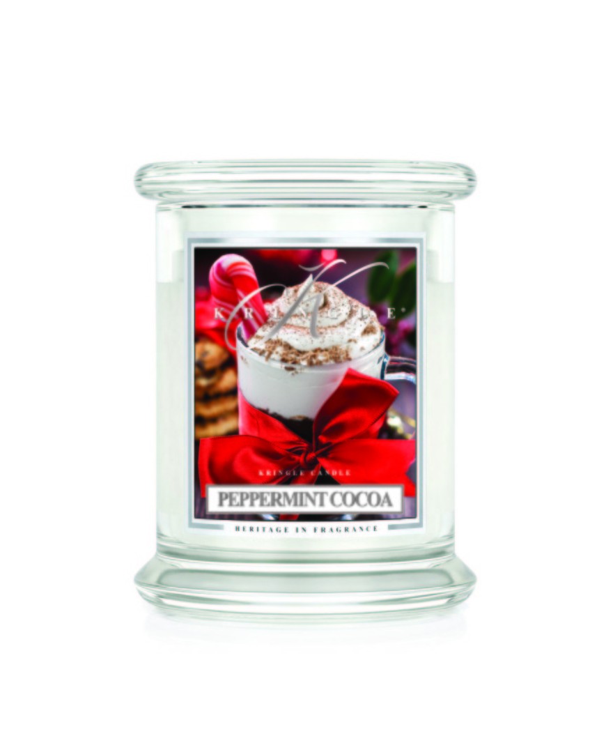 14.5oz Classics Jar Kringle Candle: Peppermint Cocoa