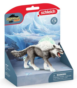 Schleich Snow Wolf Toy Figure