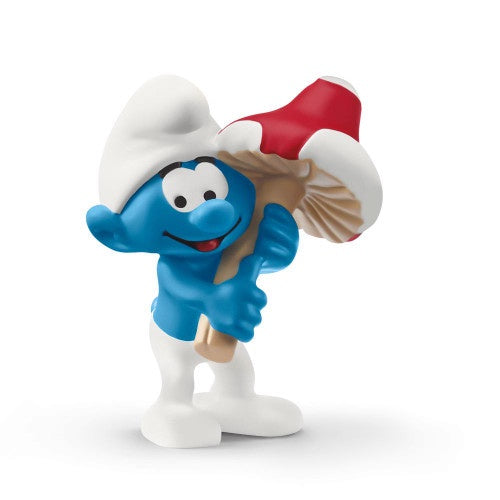 Schleich Smurf with Mushroom Toy Figure