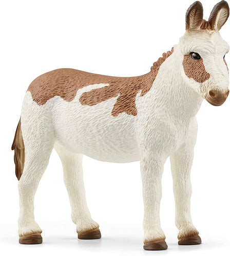 Schleich American Spotted Donkey Toy Figure
