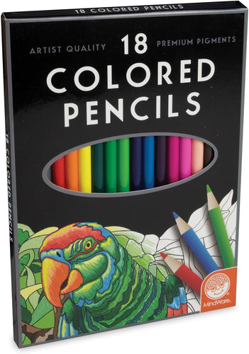 Mindware 18 Artist Quality Premium Pigments Colored Pencils
