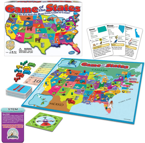 Classic Game of the States Can you Sell the Most from Coast to Coast Board Game