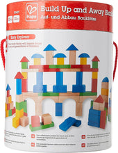 Load image into Gallery viewer, Hape Build Up &amp; Away Wooden Building Block Set (100 pieces)