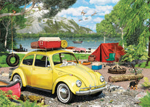 Load image into Gallery viewer, EuroGraphics VW Beetle Camping Shaped Tin 550-Piece Puzzle Tin