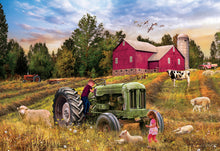 Load image into Gallery viewer, EuroGraphics Vintage Tractor Shaped Tin 550-Piece Puzzle Tin