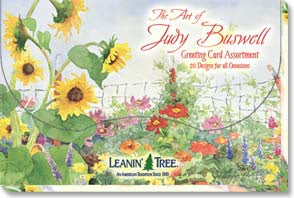 Leanin Tree The Art of Judy Buswell Flower Greeting Card Assortment #90608