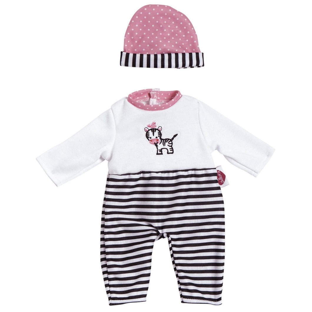 Adora Zebra Stripes Baby Doll Outfit