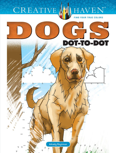 Creative Haven Dogs Dot to Dot Coloring Book