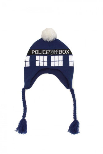 Elope TARDIS Knit Laplander Hat