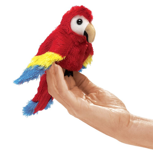 Folkmanis Mini Scarlet Macaw Finger Puppet #2723