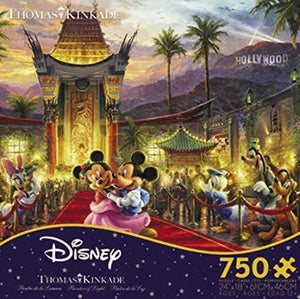 Thomas Kinkade The Disney Dreams Collection:750 Piece Puzzle- Mickey and Minnie Hollywood