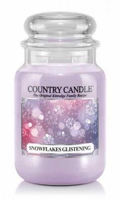 23oz Country Classics Large Jar Kringle Candle: Snowflakes Glistening