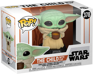 Star Wars Funko POP The Child Baby Yoda with Cup Mandalorian