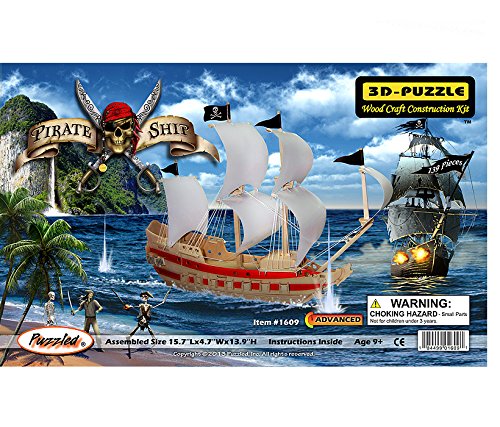 Pirate Ship Woodcraft Construction Kit