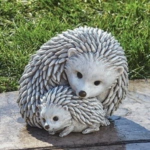 7" Hedgehog and Baby Statue