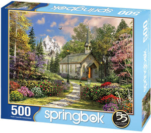 Springbok MOUNTAIN VIEW CHAPEL 500pc JIGSAW Puzzle