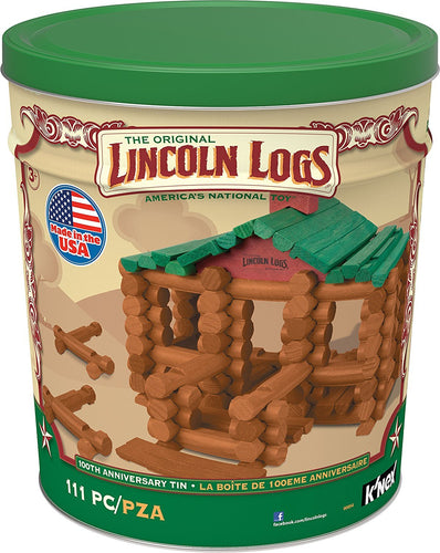Lincoln Logs Anniversary Tin
