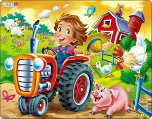 Farm Kid with Tractor 15 Piece Children's Educational Jigsaw Puzzle
