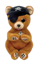 Load image into Gallery viewer, Ty Beanie Bellies Scully the Pirate Bear