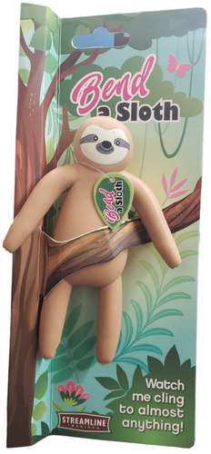 Streamline Bend A Sloth Sensory Toy