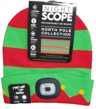 Load image into Gallery viewer, Night Scope North Pole Rechargeable LED Beanie