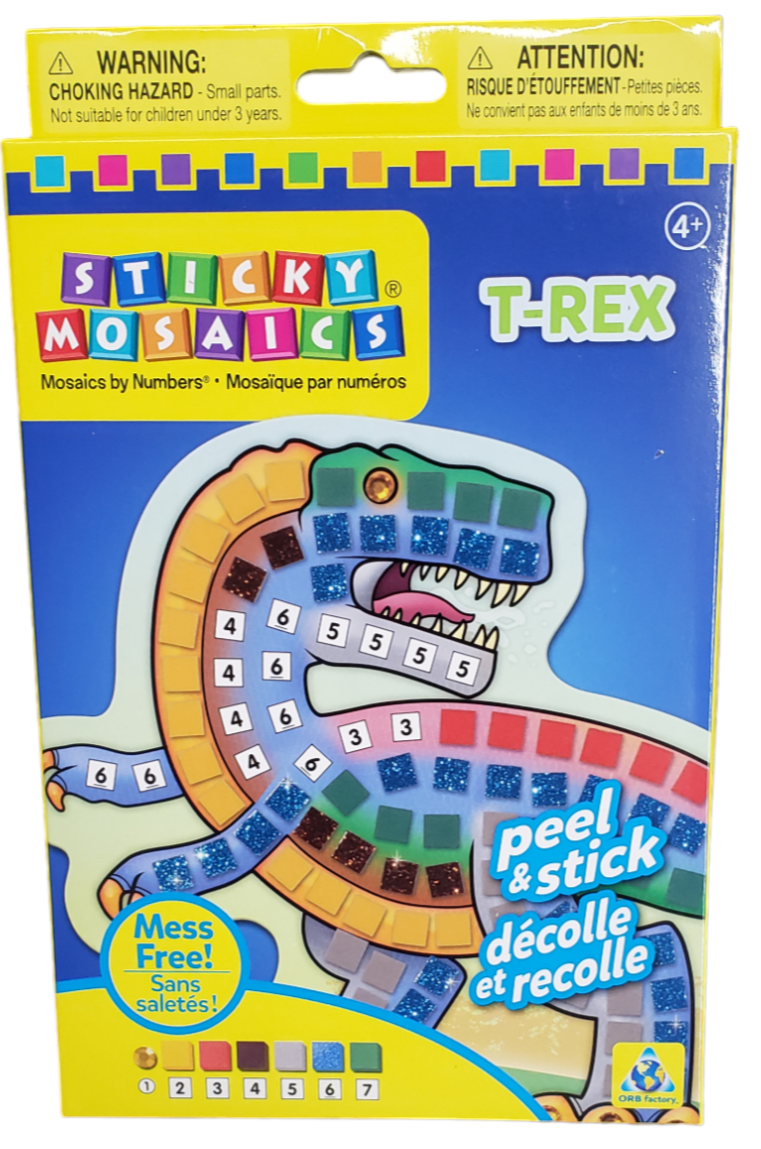 Orb Factory Sticky Mosaics- T- Rex