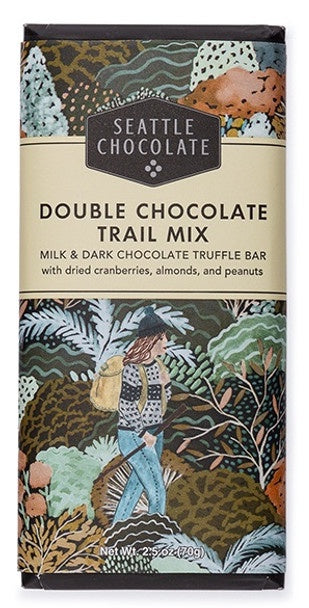 Seattle Chocolate Double Chocolate Trail Mix 2.5oz Truffle Bar