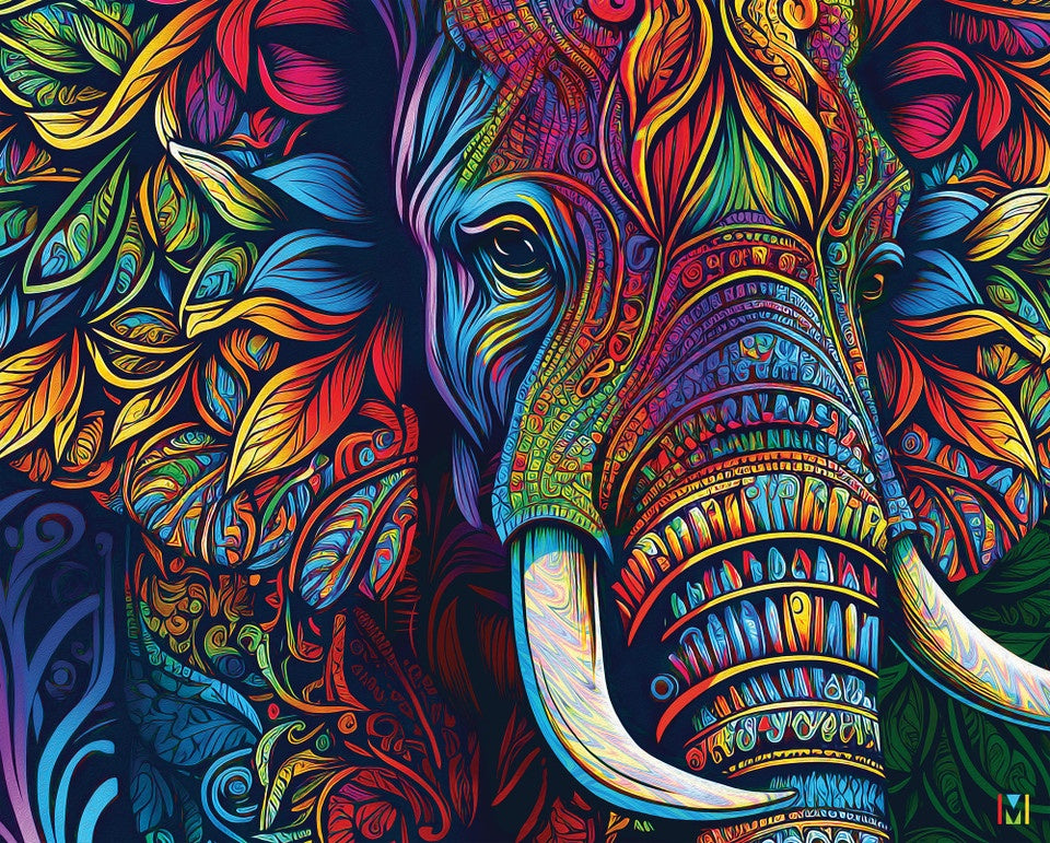 Springbok ELEPHANT MANDALA 1000PC Jigsaw Puzzle