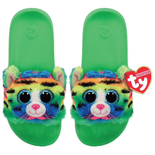 TY Tigerly the Cat Slides Slip Ons