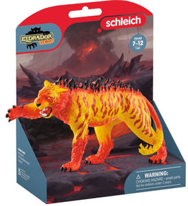 Schleich Lava Tiger Toy Figure
