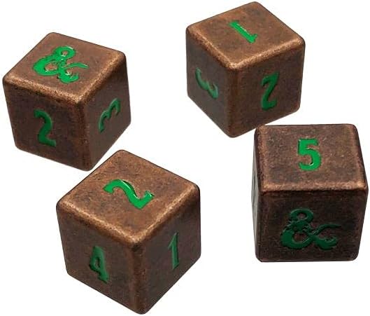 UP D & D Heavy Metal D6 Dice Copper