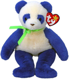 TY Beanie Babies Domino the Blue Panda Bear