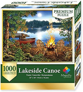 Springbok Lakeside Canoe 1000 Piece Wooden Jigsaw Puzzle