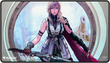 Load image into Gallery viewer, Magic the Gathering Final Fantasy Black Stitched Premium Playmat