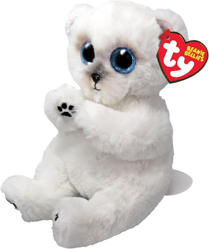TY Beanie Bellies Wuzzy the White Bear
