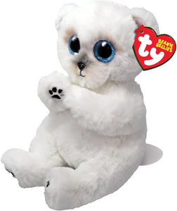 TY Beanie Bellies Wuzzy the White Bear