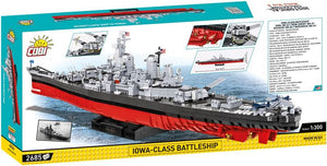 COBI Toys Historical Collection World War II Iowa-Class Battleship, 4-in-1 Executive Edition Model, 2685 pieces
