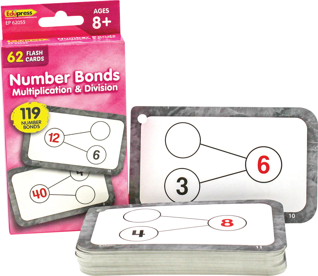 Teacher Created Resources Number Bonds Flash Cards - Multiplication and Division
