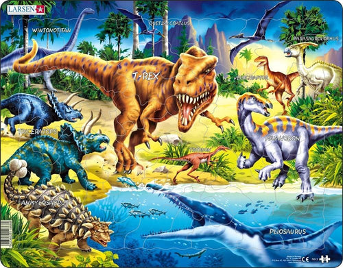 Larson Dinosaurs 57 Piece Children's Educational Jigsaw Puzzle