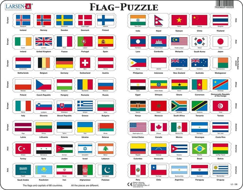 Larson Flags of the World 80pc Puzzle