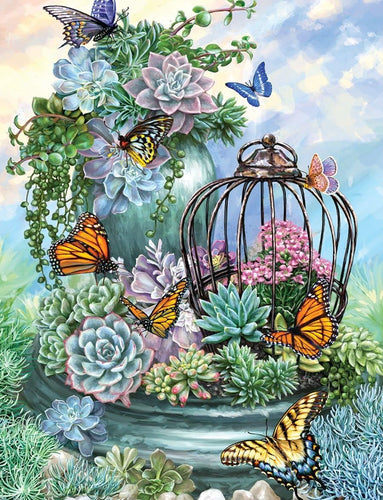 SPRINGBOK BUTTERFLY BLISS 500PC JIGSAW PUZZLE