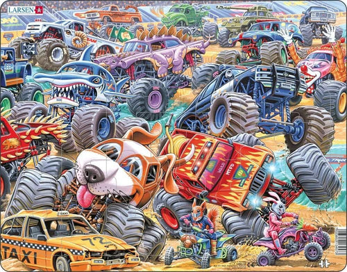 Larson Monster Truck Race 35pc Jigsaw Puzzle