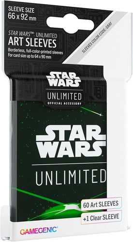 GAMEGENIC STAR WARS UNLIMITED ART SLEEVE GREEN CARD BACK