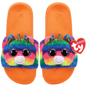 Gemma Rainbow Unicorn Slides Slip ons