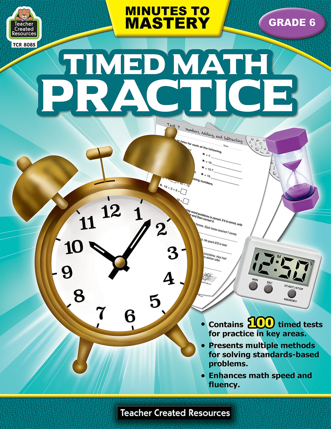 Teacher Created Resources Minutes to Mastery- Timed Math Practice Grade 6
