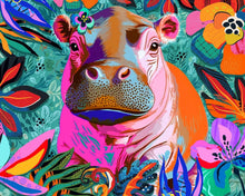 Load image into Gallery viewer, SPRINGBOK FLORAL HIPPO 500PC JIGSAW PUZZLE