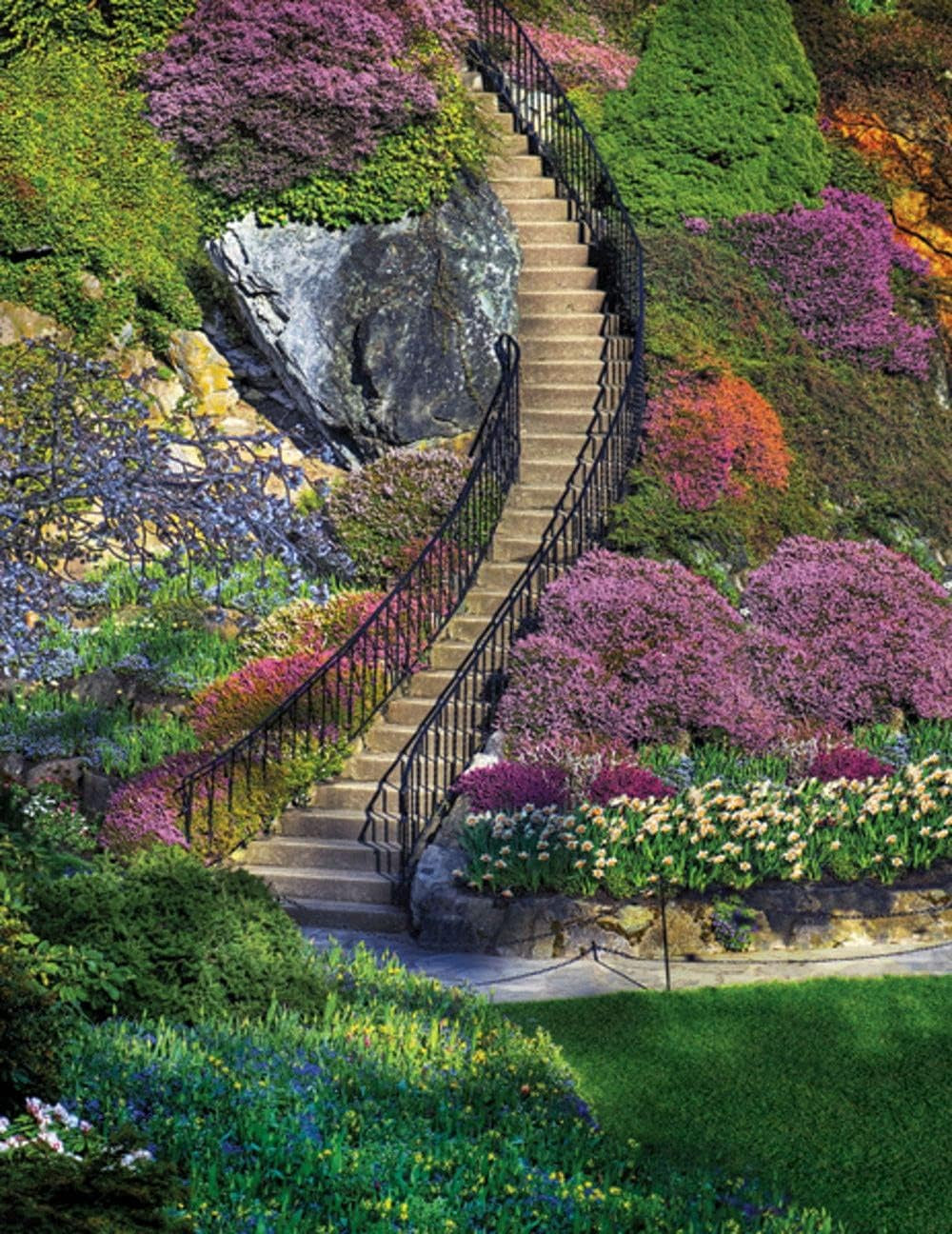 SPRINGBOK GARDEN STAIRWAY 350PC JIGSAW PUZZLE
