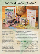 Load image into Gallery viewer, Bilingual Book ITALIAN in 10 minutes a day® BOOK + AUDIO